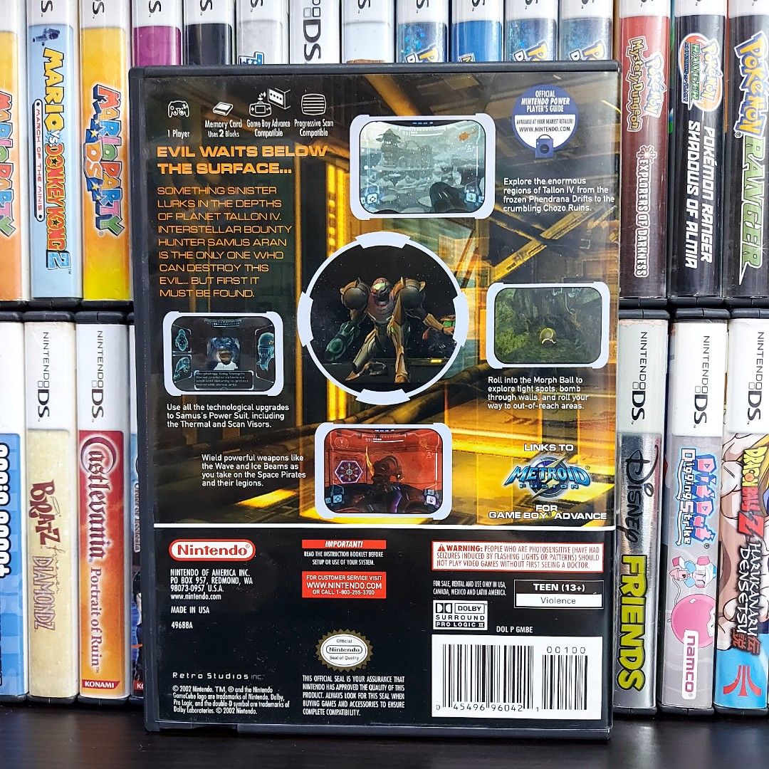 Nintendo Gamecube Metroid Prime With Manual (Category: Nintendo) located in Manila. Submitted by watchesvideogamestoys (Listing ID 1315319504, Image 3). Description: 🥳FOR SALE🥳 Nintendo Gamecube Metroid Prime PhP2,500 Details: ✔️Game is in good working condition ✔️Tested working ✔️Manual included ✔️US Region ✔️Original case, cover art, manual and disc Terms of Sale: ✔️2 days testing warranty ✔️2 days reservation ✔️Meetups in BGC/Makati area by 