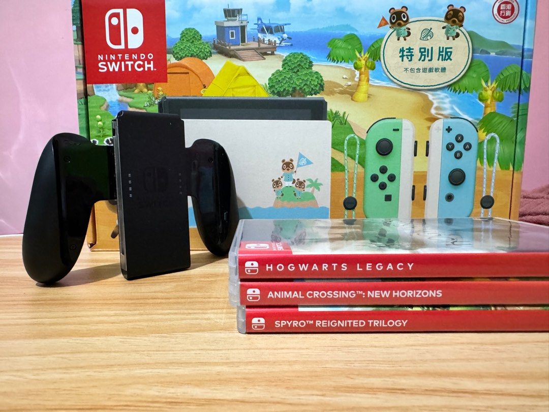 Nintendo Switch Console Animal Crossing Complete Package with FREEBIES (Category: Nintendo) located in Pateros City. Submitted by krazekulture (Listing ID 1315466028, Image 2). Description: WTS LFB Nintendo Switch Console Animal Crossing Price is still negotiable for sure buyer :) Package includes: - Nintendo Switch Animal Crossing Edition Console with Box - Joycon L and R - Joycon straps - Nintendo switch dock - Nintendo Switch Bag - With Temper