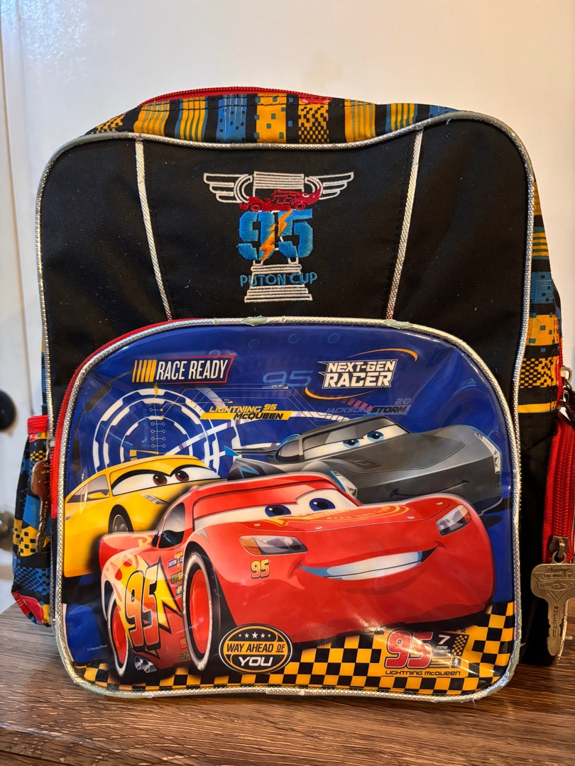 Original Disney Cars Lightning McQueen Backpack