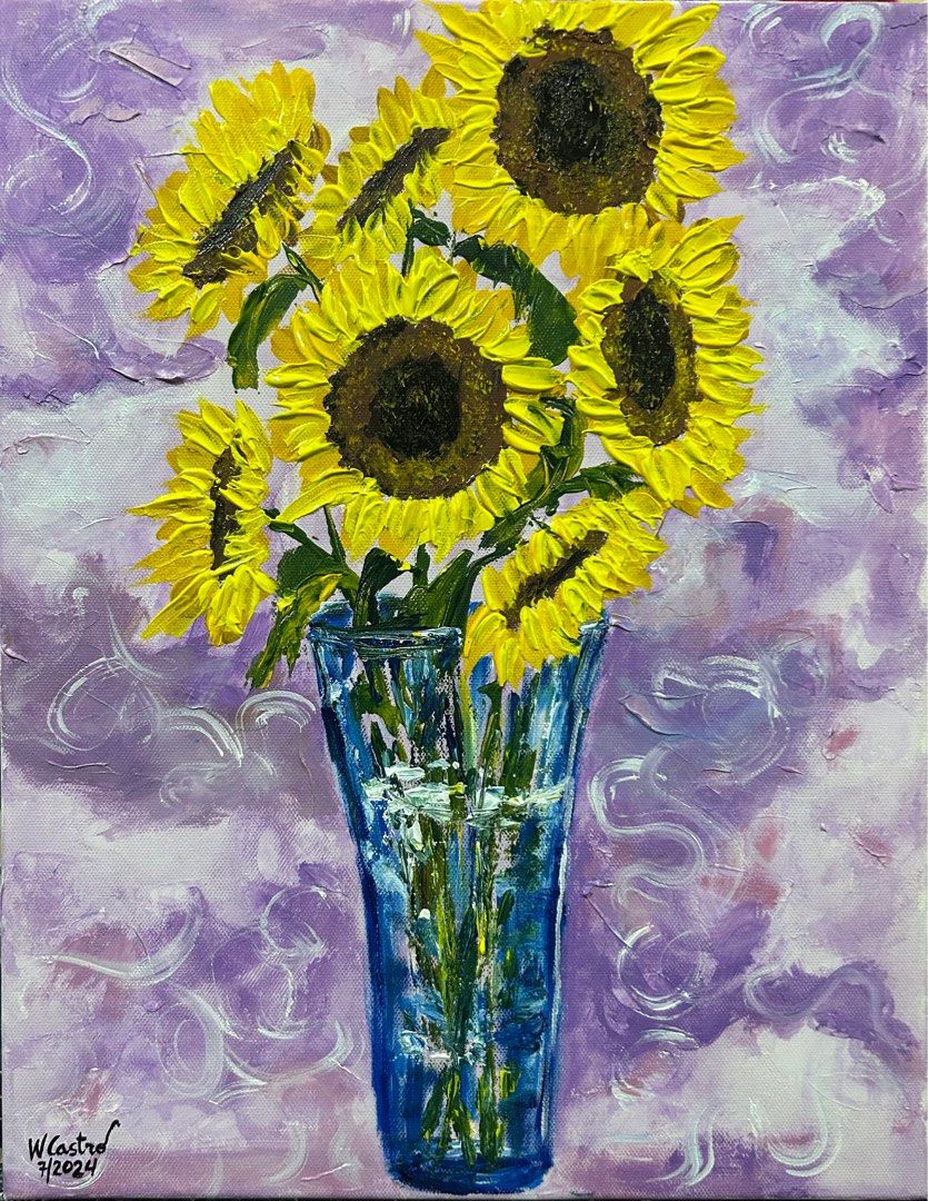 Painting for sale (Category: Art & Prints) located in Makati City. Submitted by cassyrose (Listing ID 1315421428, Image 2). Description: "Radiance" Mixed Media on Canvas 14" x 18" 2024 Price: 3,200 frame included.