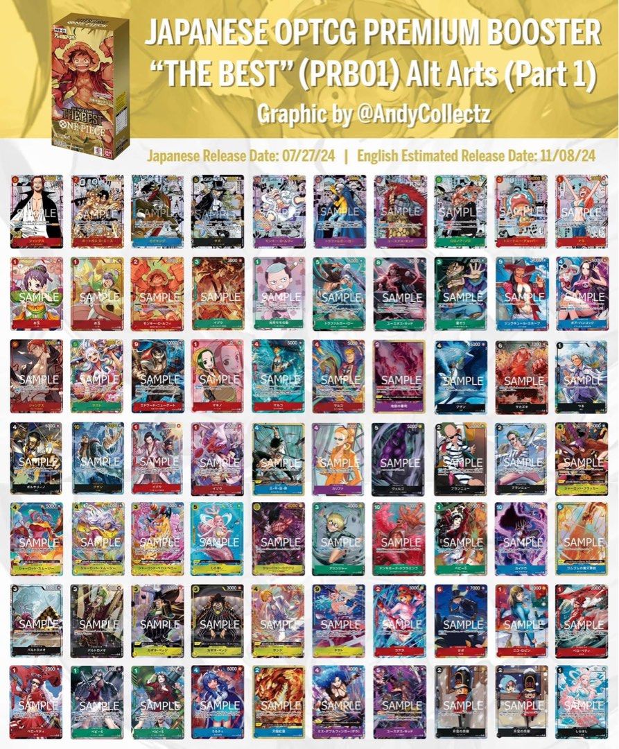 one piece tcg prb 01 card list One Piece Card Game - Premium