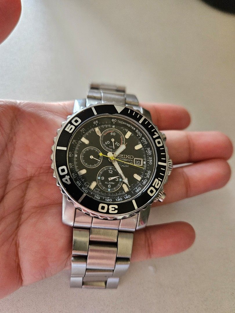 Seiko chronograph SNA225 Men s Fashion Watches Accessories Watches on Carousell