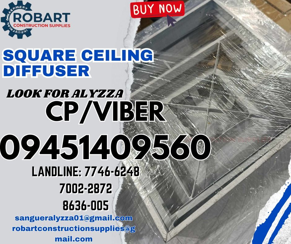 SQUARE CEILING DIFFUSER, Commercial & Industrial, Construction Tools ...