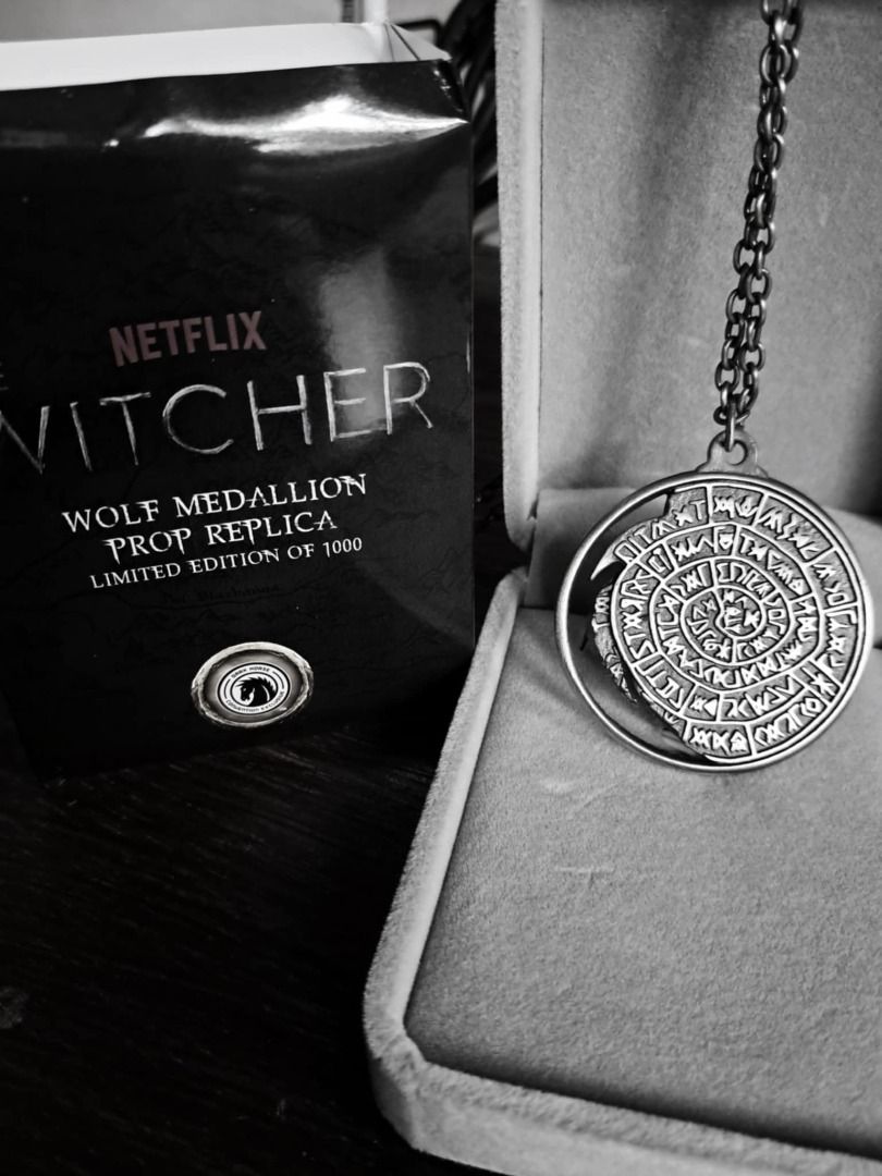 The Witcher Wolf Medallion Necklace Deluxe Edition (1 piece left) (Category: Necklaces) located in Bacolod City. Submitted by kaibigang_butiki (Listing ID 1315477078, Image 3). Description: MISB/SEALED 1980 php each NETFLIX Prop Replica (CONVENTION EXCLUSIVE) LIMITED Edition.