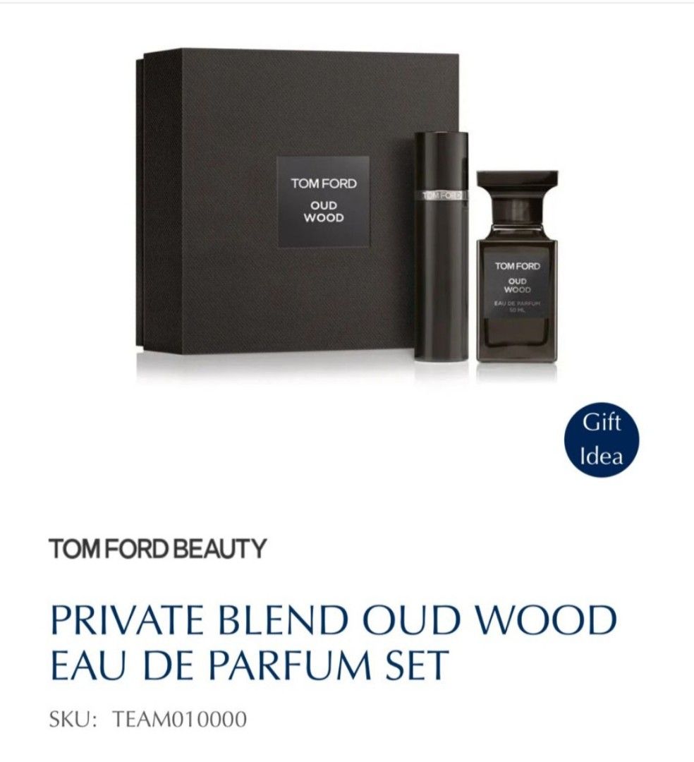 TOM FORD OUD WOOD 50ML + 10ML SET, Beauty & Personal Care