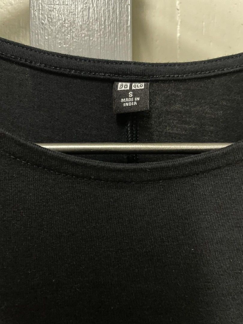 Uniqlo cotton blouse (Category: Shirts) located in Butuan. Submitted by krishaun (Listing ID 1315413859, Image 3). Description: Uniqlo black blouse Cotton!/ stretchy Size Small on tag Laid flat : Chest - 18 inches Length - 24 inches Excellent condition Accepts gcash payment X gu x zara x muji.