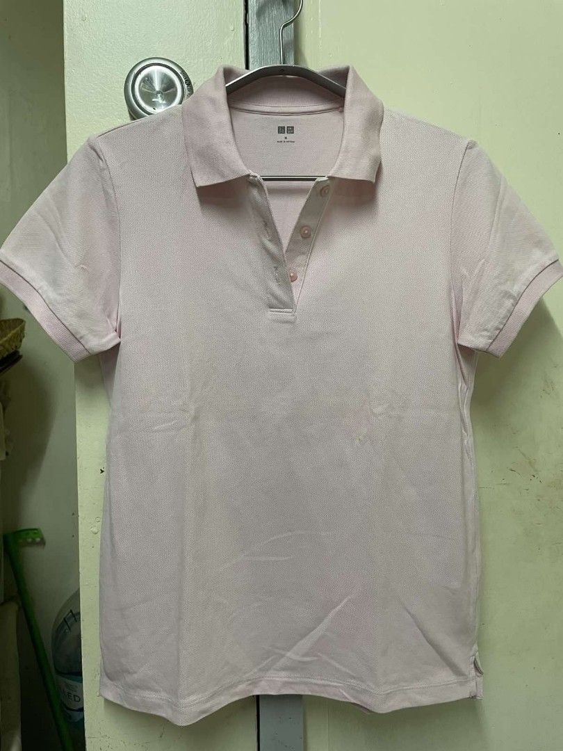 Uniqlo polo shirt (Category: Tshirts & Polo Shirts ) located in Butuan. Submitted by krishaun (Listing ID 1315414586, Image 1). Description: Uniqlo light pink polo shirt Medium in tag Laid flat : Chest - 19 inches Length - 24 inches Good condtion Accepts gcash payment x gu x zara x muji.