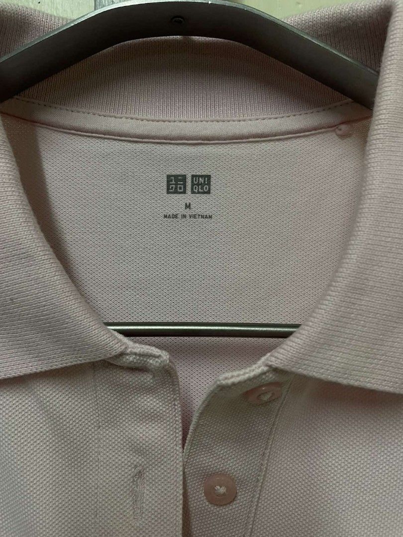 Uniqlo polo shirt (Category: Tshirts & Polo Shirts ) located in Butuan. Submitted by krishaun (Listing ID 1315414586, Image 2). Description: Uniqlo light pink polo shirt Medium in tag Laid flat : Chest - 19 inches Length - 24 inches Good condtion Accepts gcash payment x gu x zara x muji.