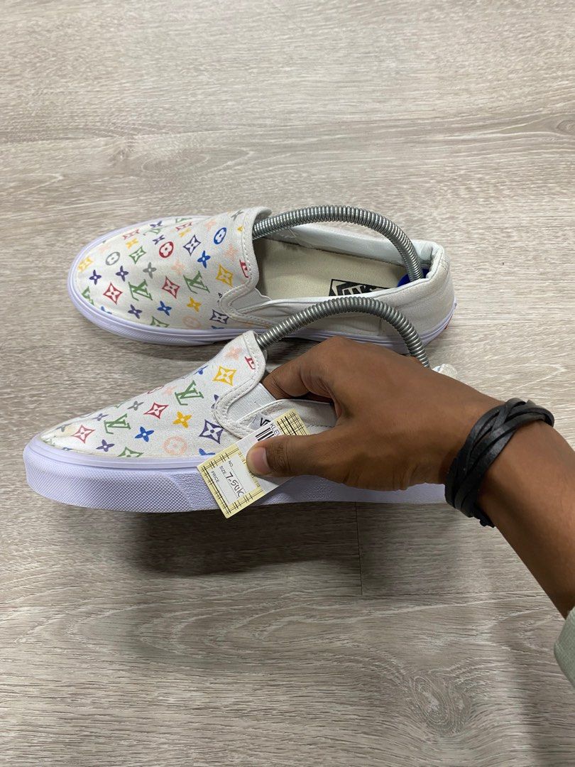 Lv white vans clearance