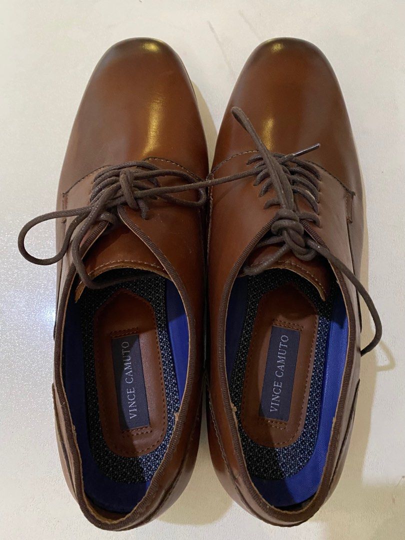 Vince Camuto brown leather loafers