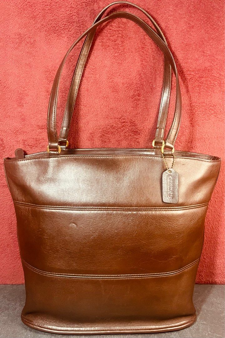 Vintage coach leather shoulder bag outlet