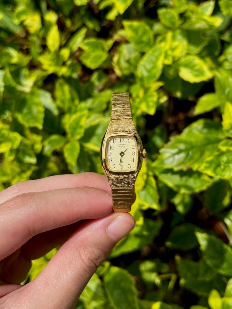 Citizen gold square watch best sale