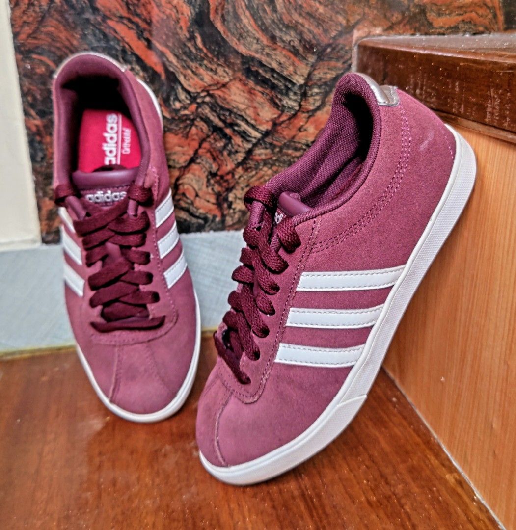 Women s Adidas Neo Courtset Red White size 37 Women s Fashion Footwear Sneakers on Carousell