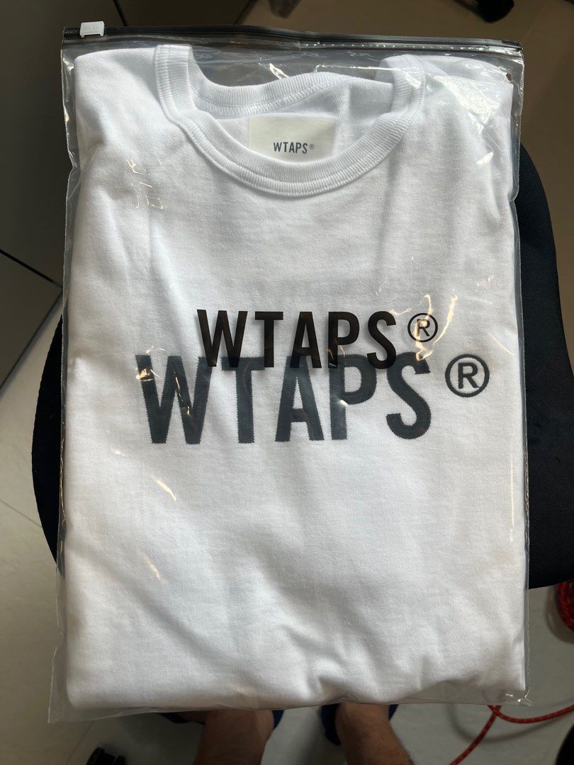 WTAPS TEE 厚身料前後刺繡SIGN / SS / COTTON. TSSC 24SS (white m 