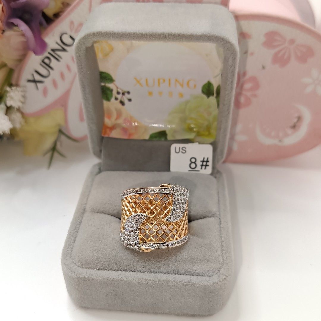 Xuping 18k 24k real gold plated rings size 8 Women s Fashion Jewelry Organizers Rings on Carousell