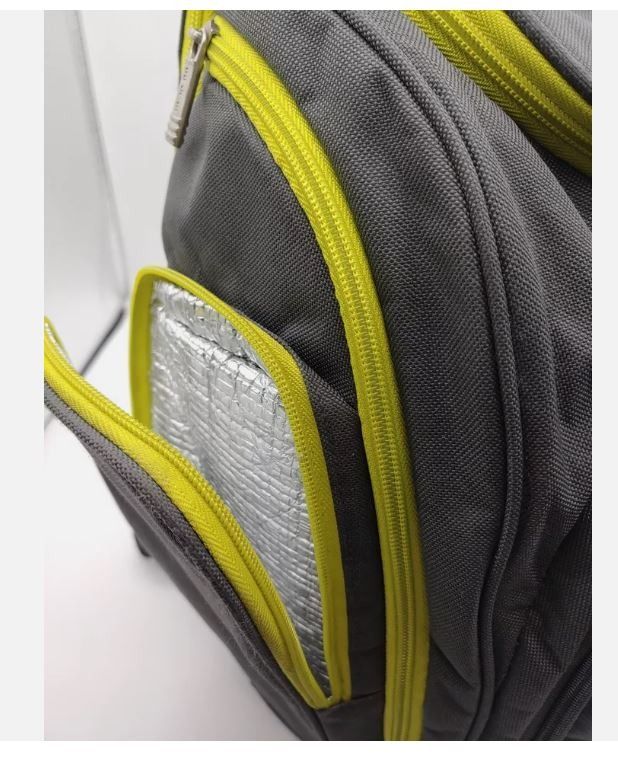 全新 多用途 雙肩後背包 母子包 Baby Boom BB Gear Diaper Bag Backpack Grey and Lime  Green EUC