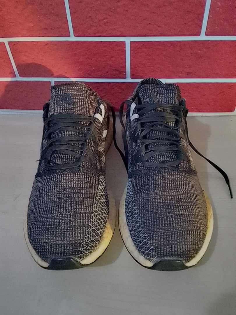 Adidas Mens PureBOOST Go Black White Running Training Shoes B37803 Authentic With Tag Fesyen Pria Sepatu Sneakers di Carousell