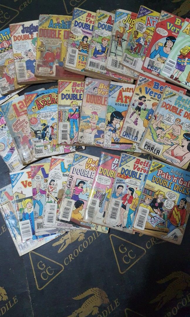 Archie Comics bundle (Category: Comics & Manga) located in Mandaluyong City. Submitted by yesplease00 (Listing ID 1315639239, Image 1). Description: Assorted Archie/Betty&Veronica/Laugh Digest/Jughead comics. Bundle of 26 pcs. Take all. Negotiable..