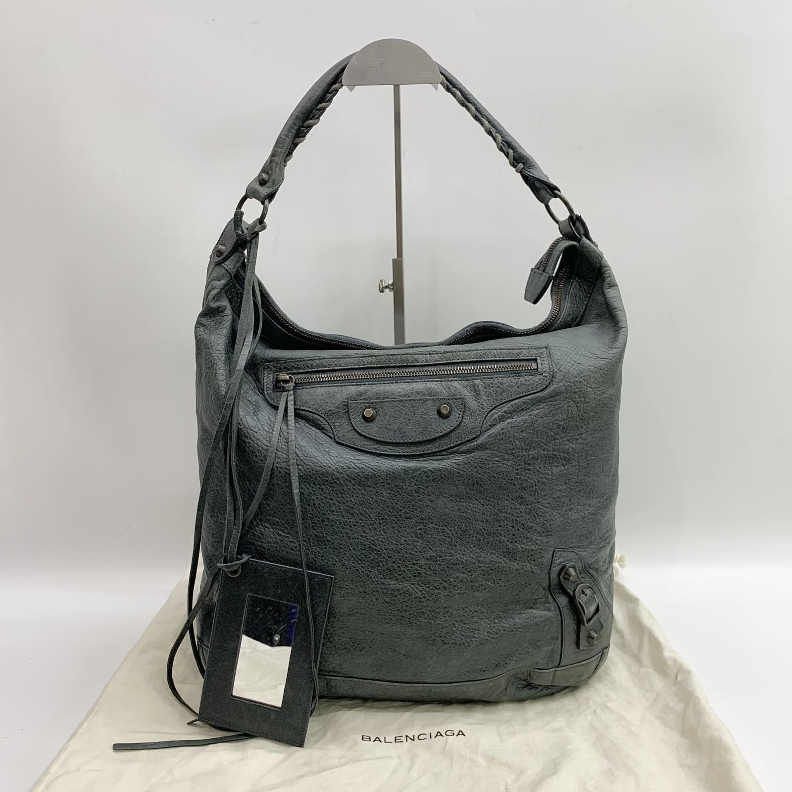 BALENCIAGA 140442 DAY BLUE (W MIRROR) ONE SHOULDER BAG 247033602 B 
