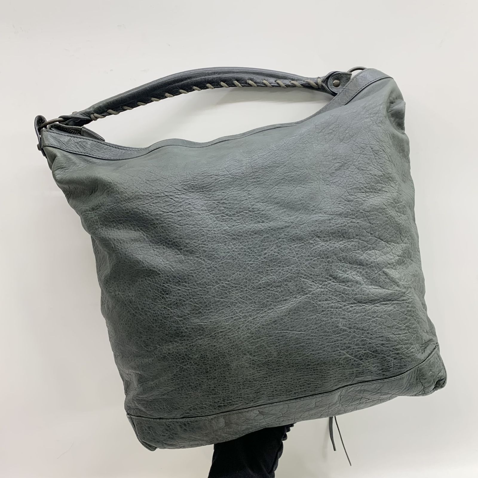 BALENCIAGA the day suede shoulder bag
