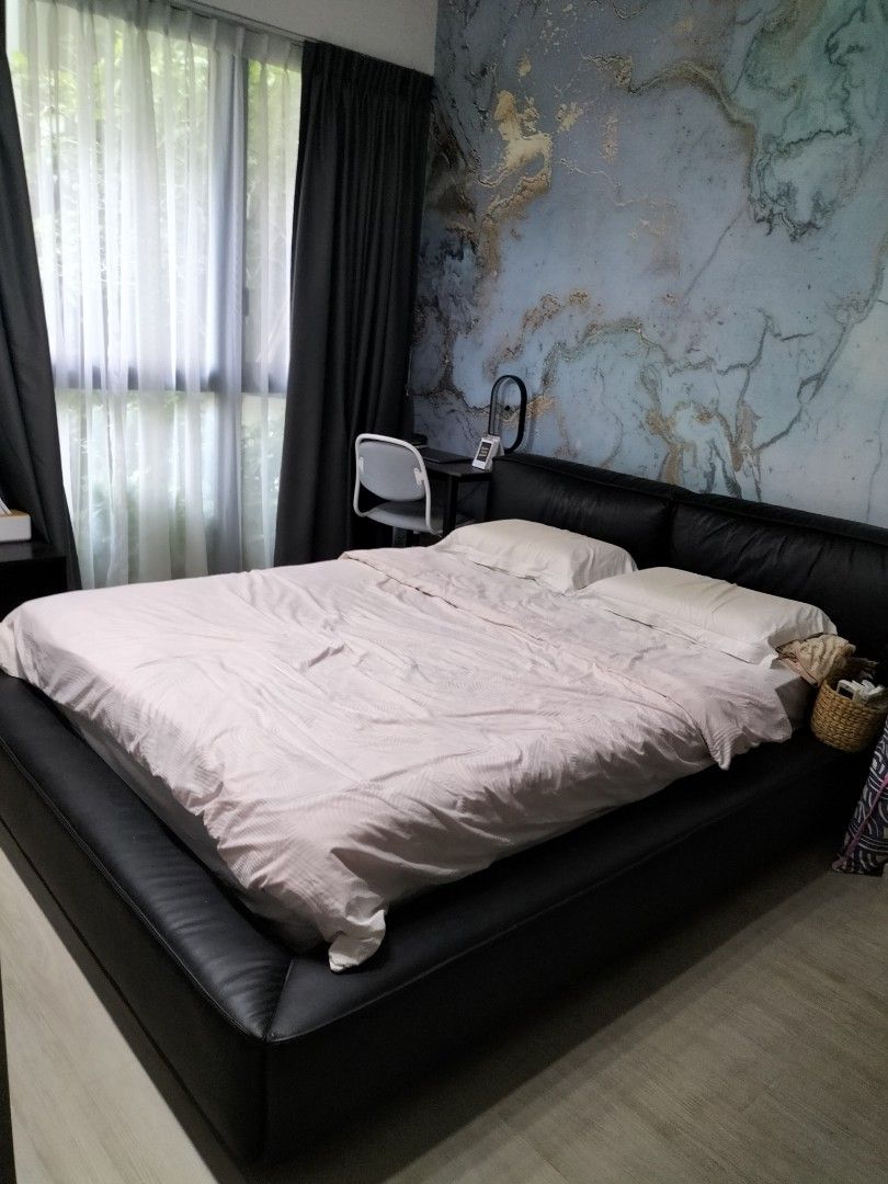 Bed frame (Category: Bed Frames & Mattresses) located in Singapore. Submitted by hcfc91 (Listing ID 1315560232, Image 1). Description: Storage below..