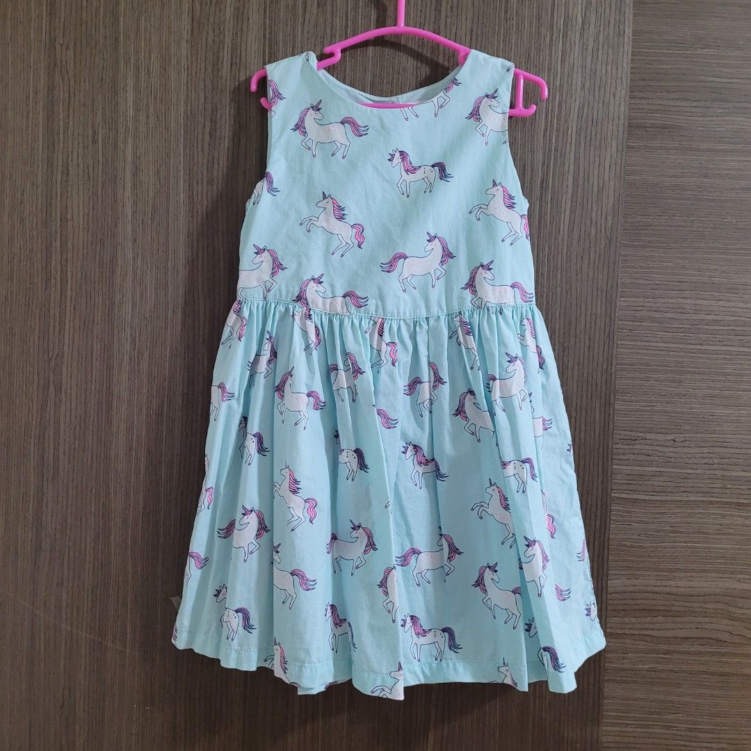 Blue Unicorn dress Bluezoo UK (18-24 mths 3-4 yrs), Babies