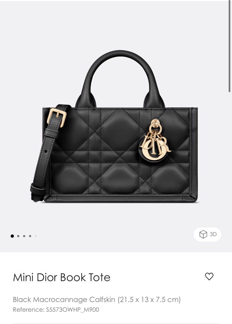 Brand New Mini Dior Book Tote with Strap Luxury Bags Wallets on Carousell
