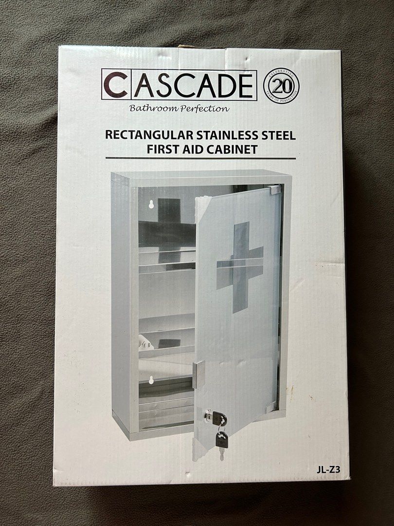 Cascade Rectangular Stainless Steel First Aid Cabinet (Category: Medical Supplies & Tools) located in Paranaque City. Submitted by lahlahpoh (Listing ID 1315558899, Image 1). Description: .