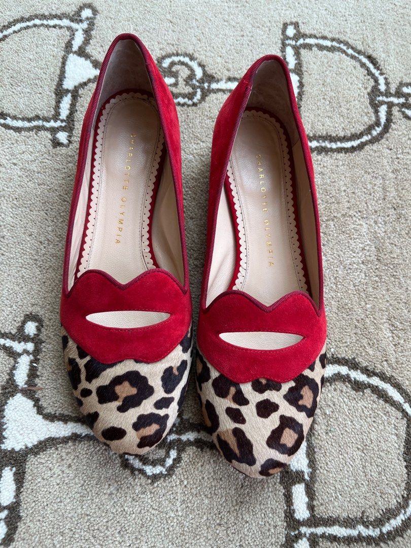 Charlotte olympia leopard flats top