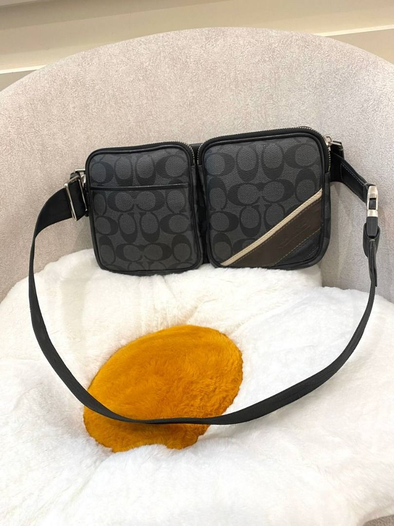 Coach heritage stripe hip bag sales