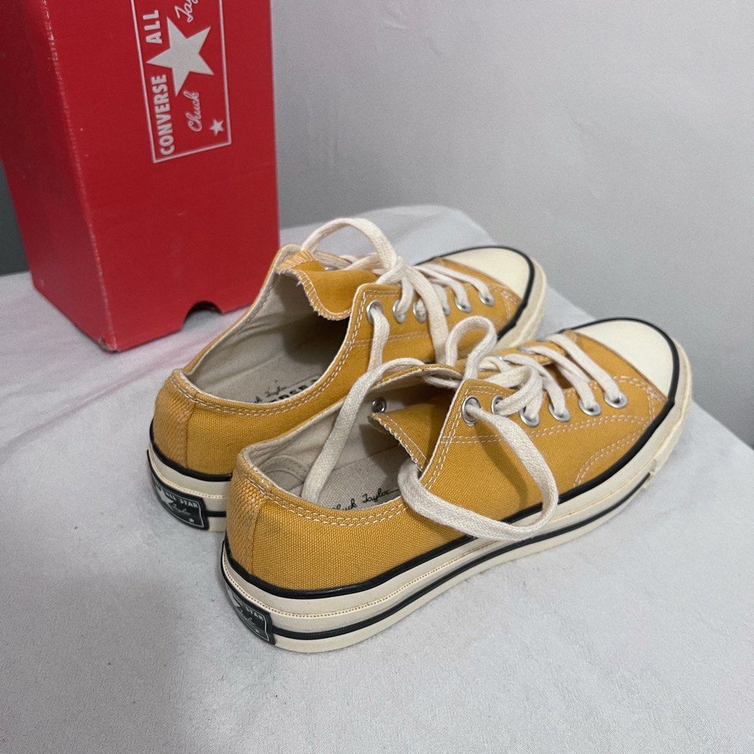 Vintage yellow converse shoes top