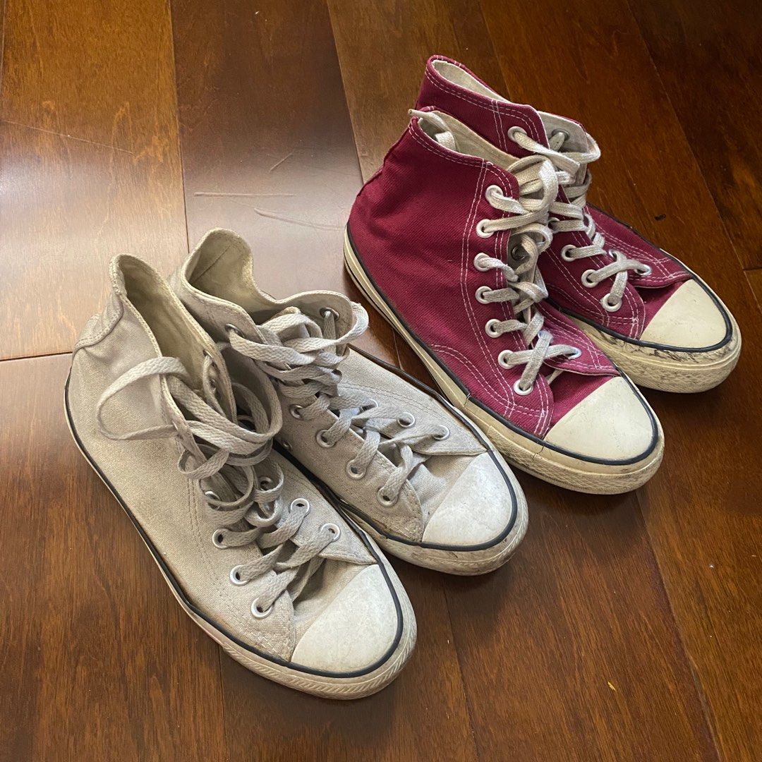 Converse Shoes Light Blue and Dark Magenta Size 4.5 Women s Fashion Footwear Sneakers on Carousell