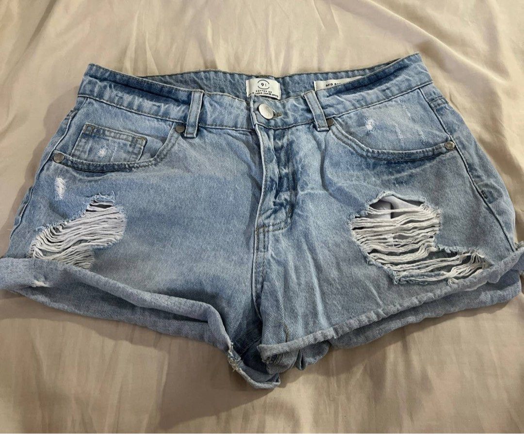 Boyfriend shorts cotton on clearance