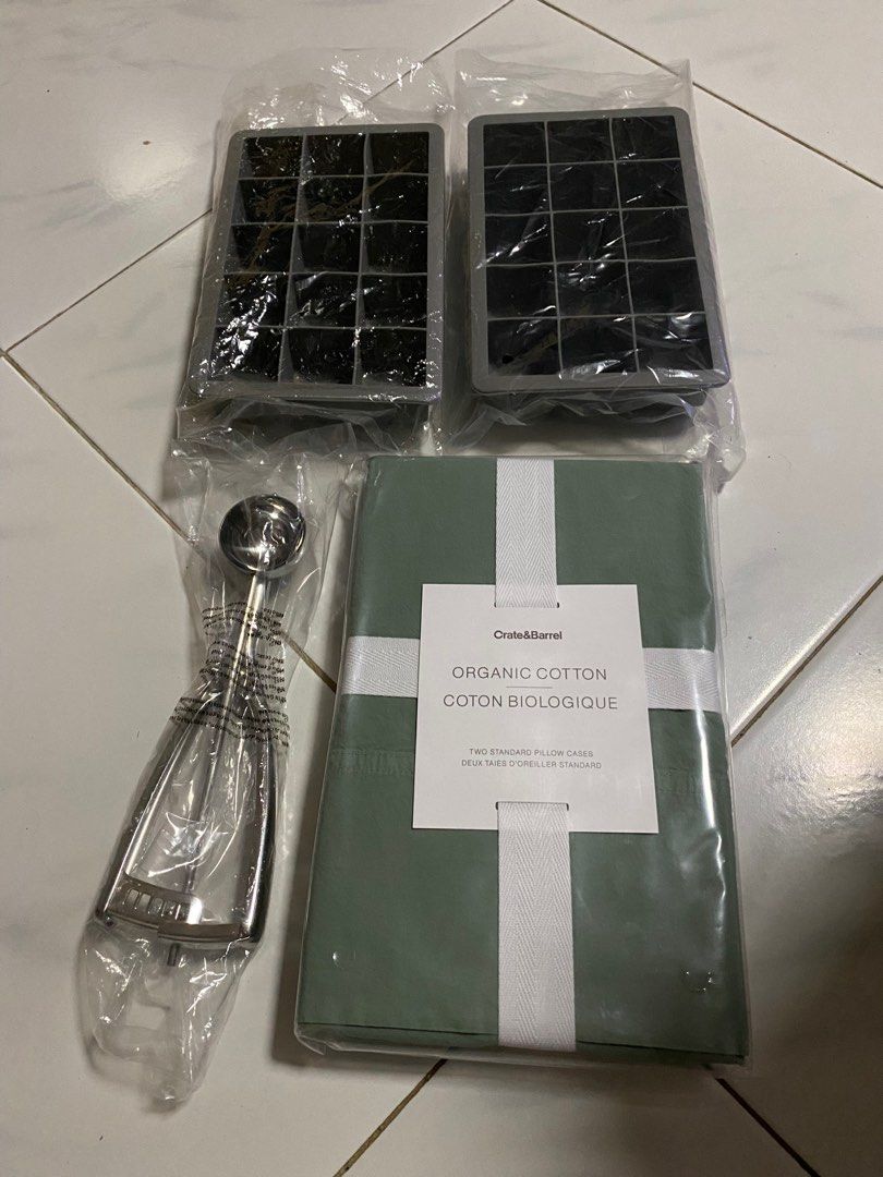 Crate & Barrel ice cube trays (2 for S$24) (Category: Food Organisation & Storage) located in Singapore. Submitted by sparkling_joy (Listing ID 1315642067, Image 1). Description: Am selling these Crate & Barrel ice cube trays : - Both trays for S$24 - Bought on impulse during closing down sale when I don’t really need them, so am selling them to clear space at home - Brand new and never been used - No negotiation on prices as am selling them at s