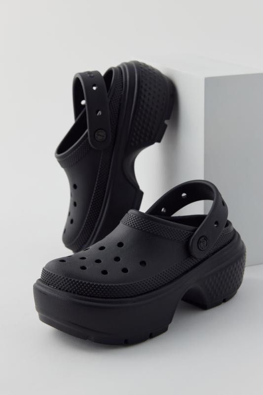 Crocs Stomp Clogs (Category: Wedges) located in Singapore. Submitted by shopwithlyaa (Listing ID 1315517841, Image 1). Description: Crocs Stomp Clogs Black Used once Letting go with the jibbitz Bought last year used once might be a little dusty Bought it at $119 Letting go at $89 Strictly NO lowballers.
