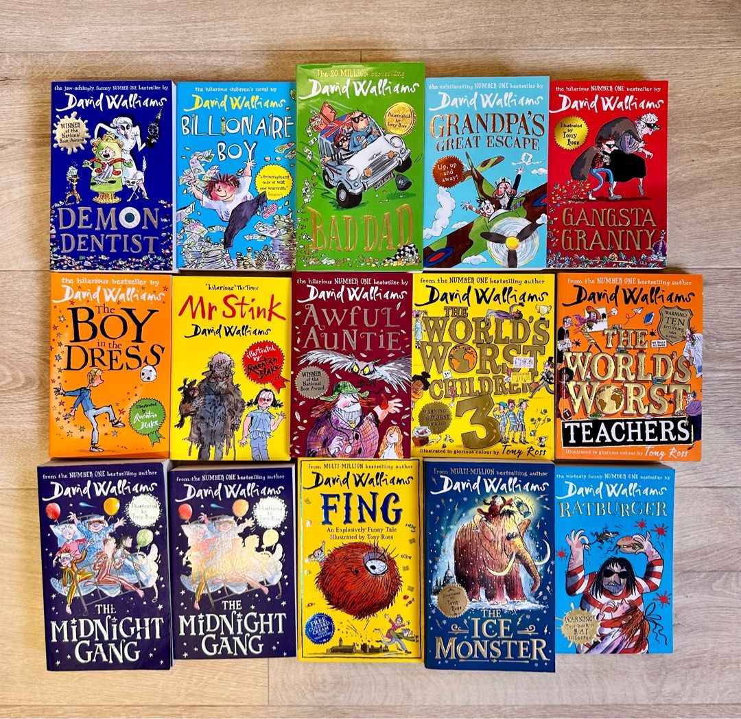 David Walliams Book Collection 小童書/小說, 興趣及遊戲, 書本