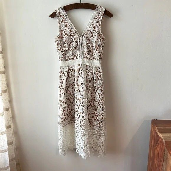 Dotti white lace dress top