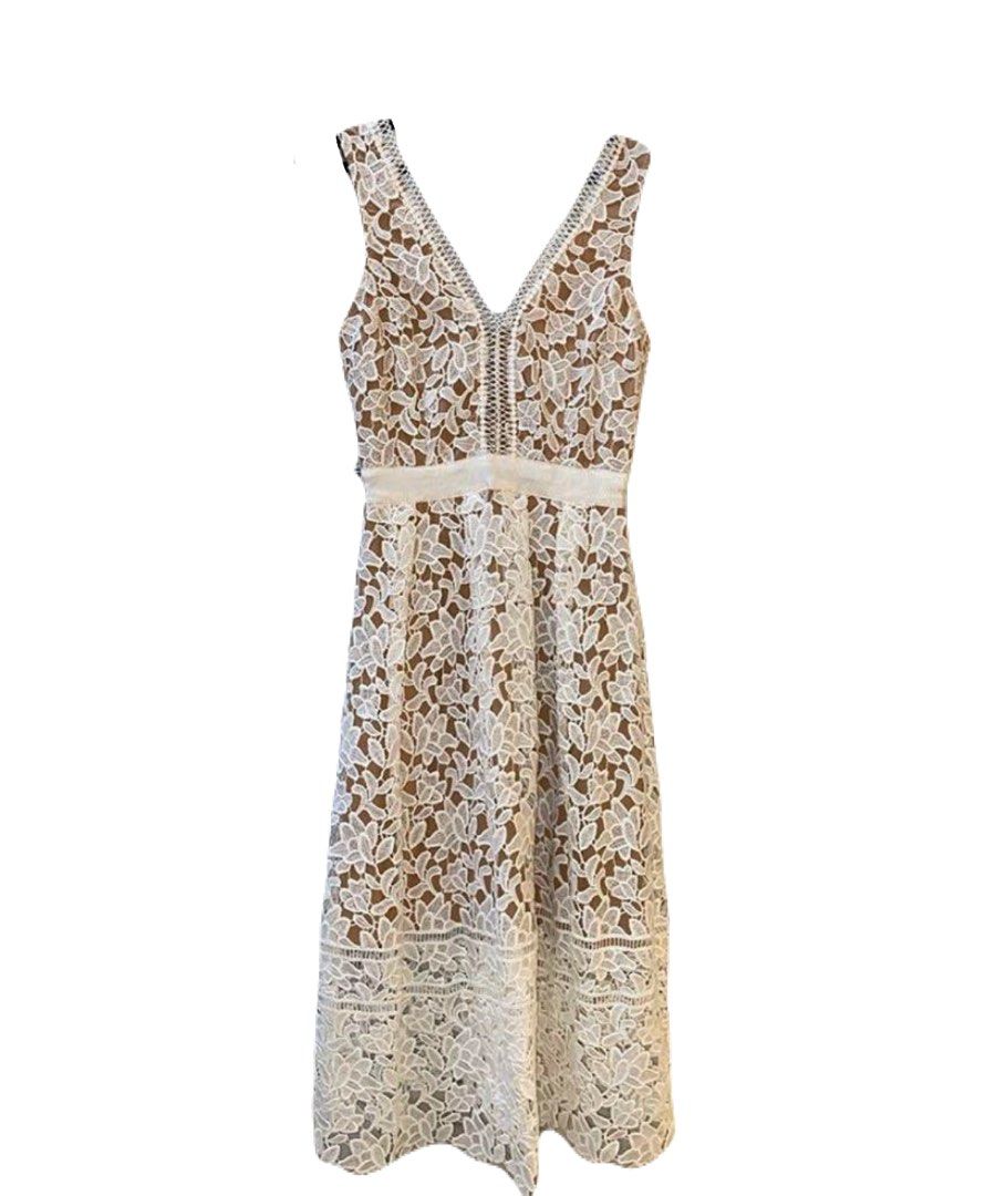 Dotti Lace Dress White Women s Fashion Dresses Sets Dresses on Carousell