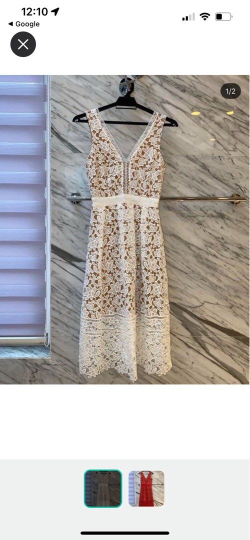 Dotti Lace Dress White Women s Fashion Dresses Sets Dresses on Carousell