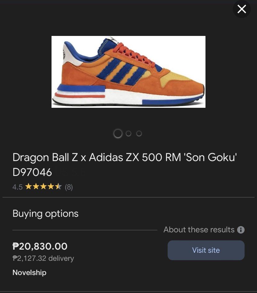 Goku adidas size 10 cheap