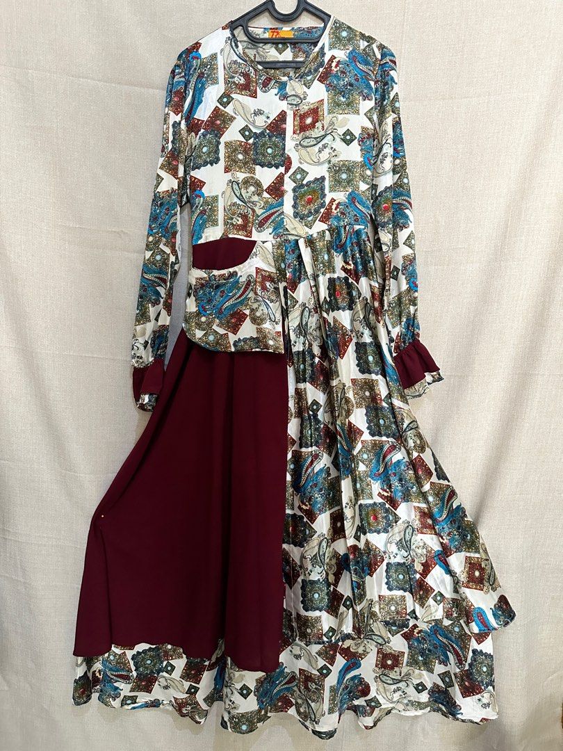 Dress vintage wanita top