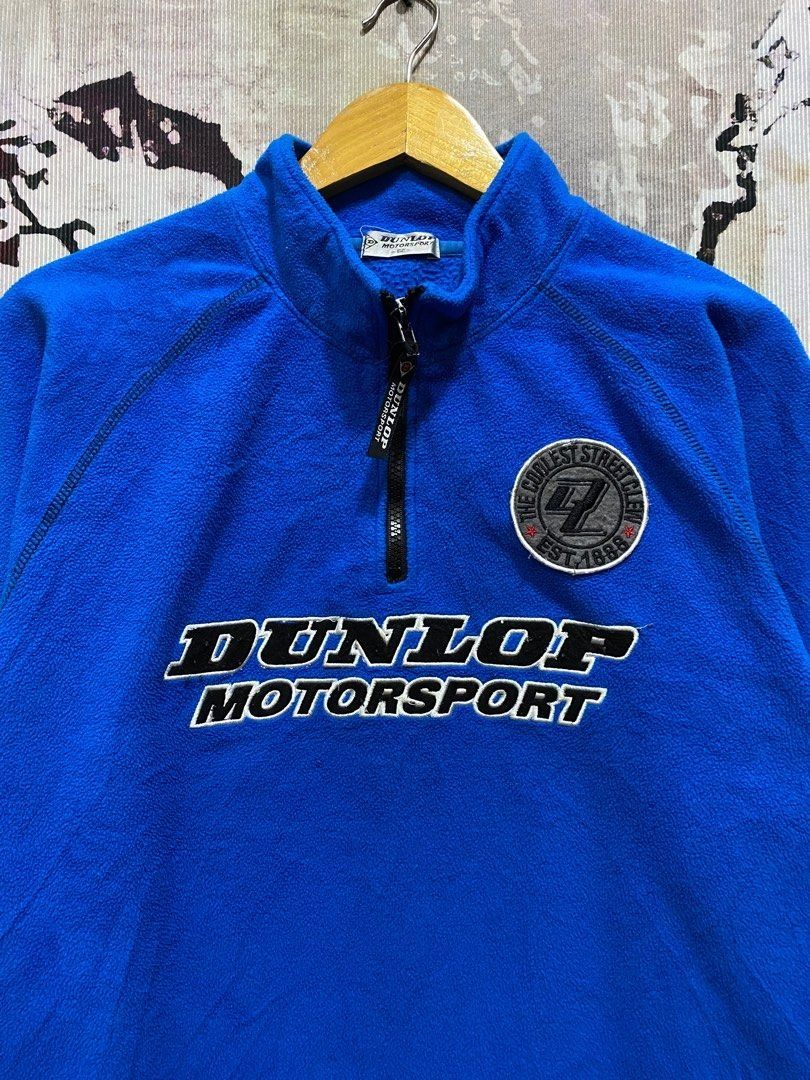 Dunlop Fleece Half Zip Jacket Tulisan Sulam