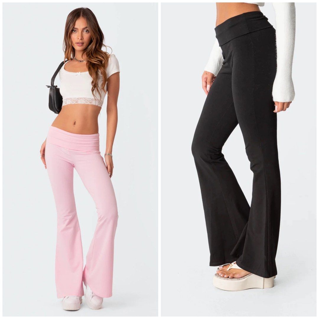 Edikted Naomi Flare Leggings (Category: Other Bottoms) located in San Juan City. Submitted by shop.girlypop (Listing ID 1315673632, Image 1). Description: Brand new, for preorder with tags!! Pink & black Retails for ₱2,900 on pacsun website Sizes: Small to large - pink Small - black.