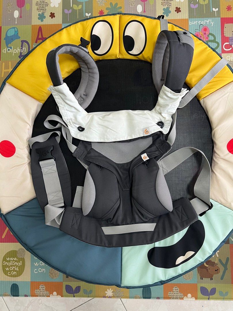 Ergobaby Four Position 360 Cool Air with Ergobaby Teething Pad Drool Bib Babies Kids Going Out Carriers Slings on Carousell