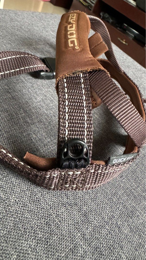 EZYDOG Quickfit Dog Harness - Size Small - Brown (Category: Homes & Other Pet Accessories) located in Bulacan. Submitted by Deadly_Crossover (Listing ID 1315596765, Image 3). Description: Selling pre-loved Ezydog Quickfit Harness. Asking Price: ₱800 Binili ko sya sa Pet Buddy store for ₱1,699. Shapi/Lasada Price at ₱1,799. See details dito sa website ng EZYDOG: h-t-t-p-s://store.ezydog.c-o-m/quick-fit-dog-harness/ (Pakitanggal ang dashes - sa htt