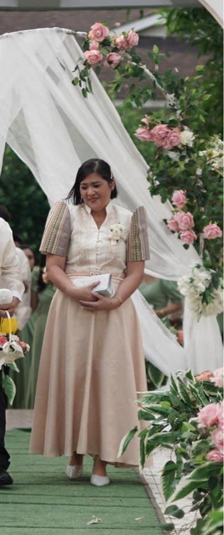 Modern Filipinana Gown pwede pang Ninang Women s Fashion Dresses Sets Evening dresses gowns on Carousell