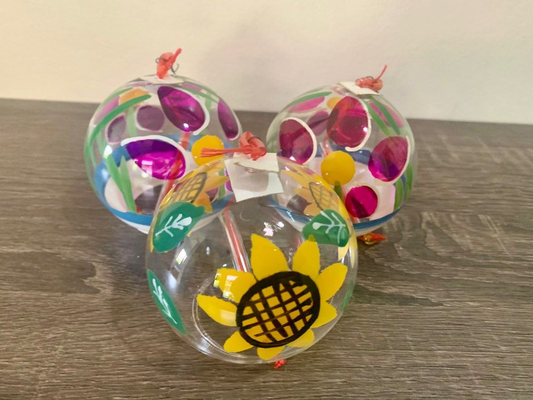 Glass chime wind bell (Category: Other Home Decor) located in Davao. Submitted by pilmarmustdeclutter (Listing ID 1315520331, Image 3). Description: P450 for all excluding sf.
