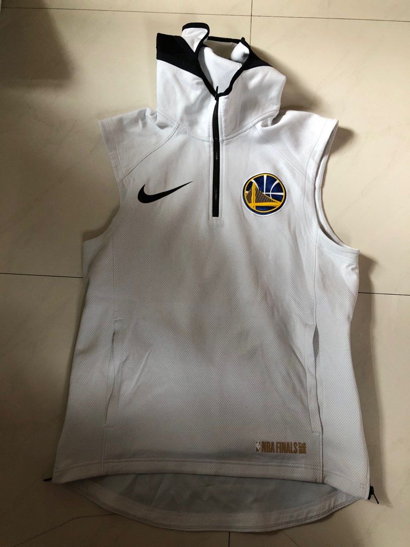 Golden State Warriors NBA Finals 2018 warm up sleeveless hoodie nike curry durant klay Carousell