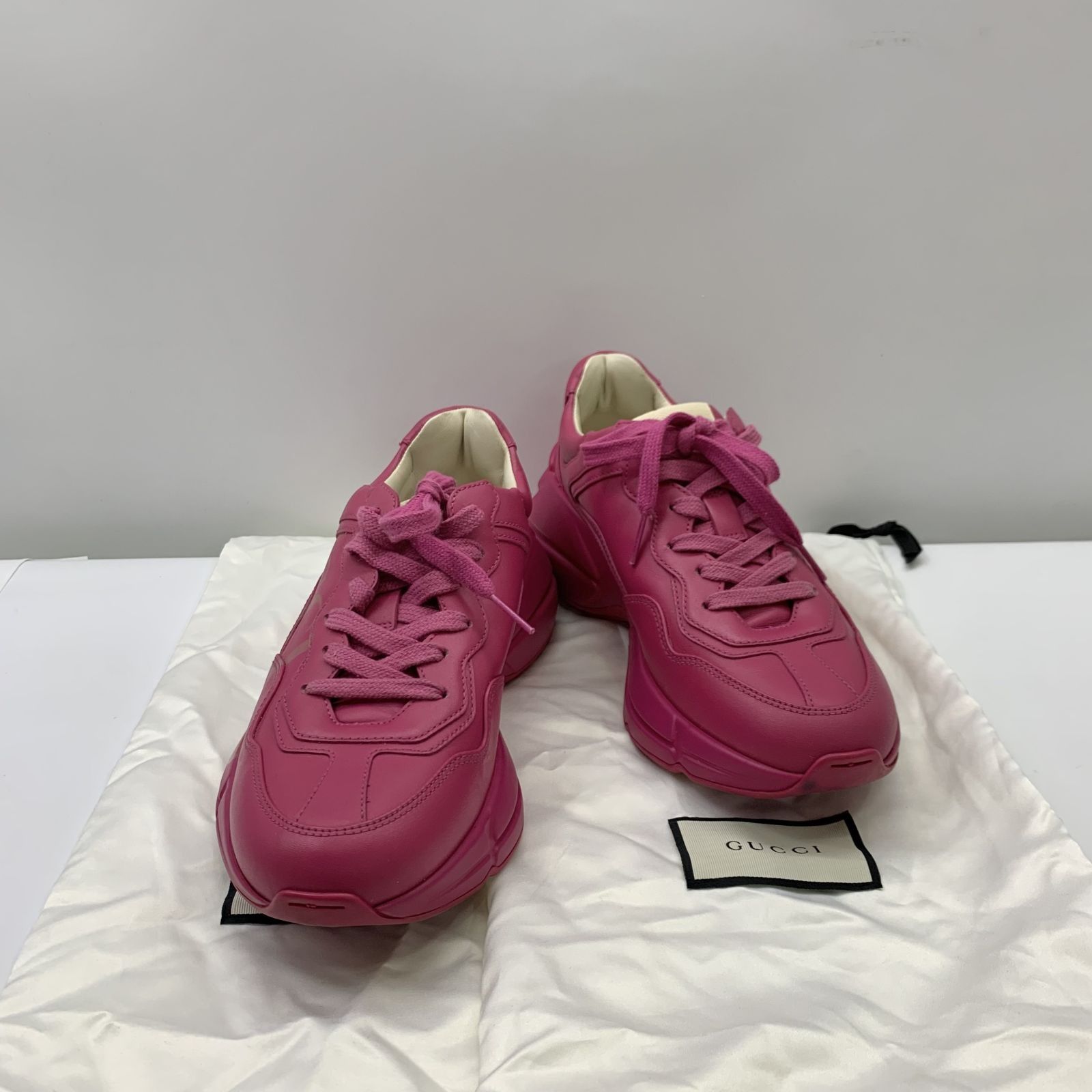 GUCCI 528892 HOT PINK RHYTON SNEAKERS 247034271 B