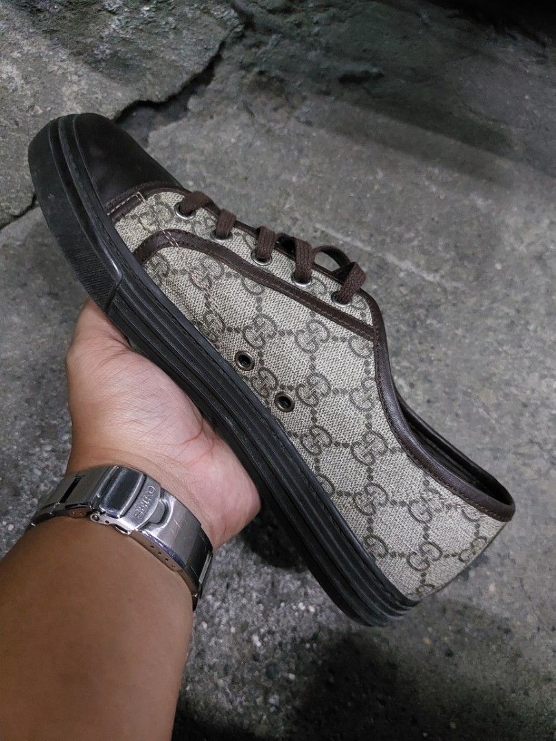 Gucci beige trainers discount